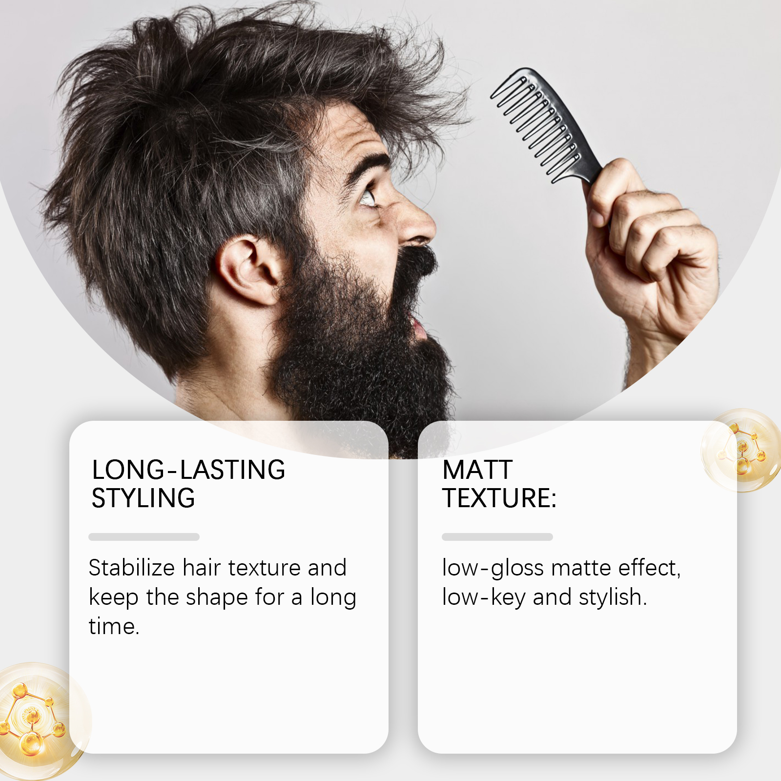 Men's Hair Styling Clay – Crea - Pomade Hair Clay recension och pris