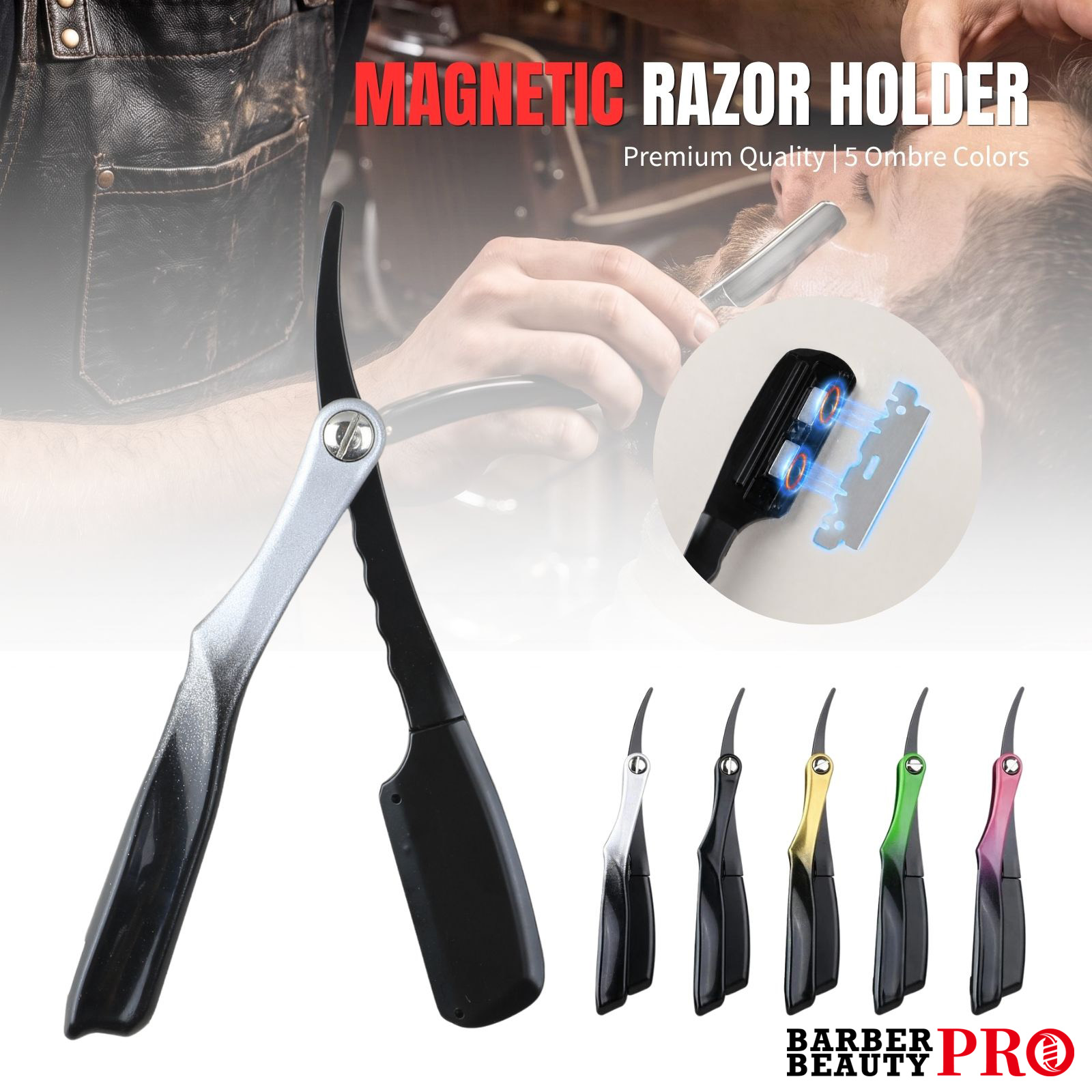 Magnetic Folding Straight Razo - Men'S Grooming Barbershop recension och pris