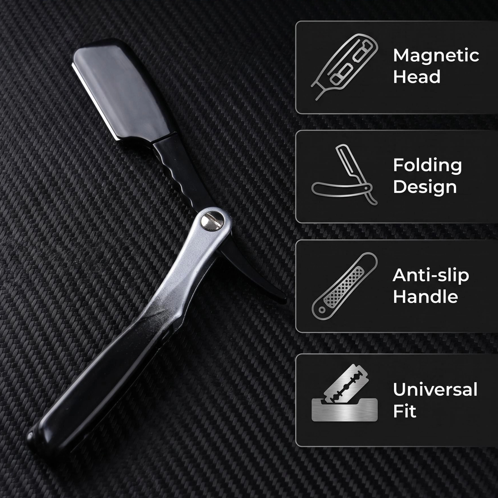Magnetic Folding Straight Razo - Men'S Grooming Barbershop recension och pris