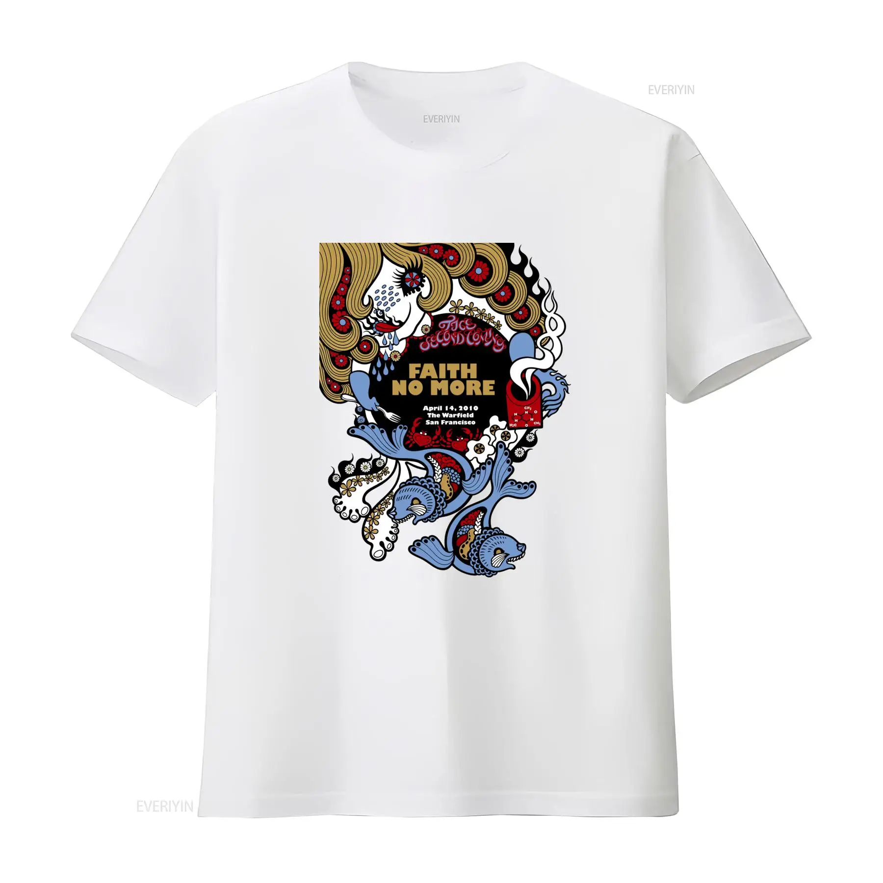 Faith No More T Shirt Face Sec - Face Wash Mens recension och pris