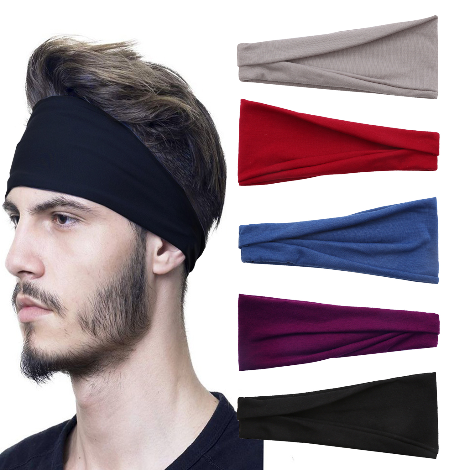 Sports Elastic Headbands for M - Men'S Grooming Tape recension och pris