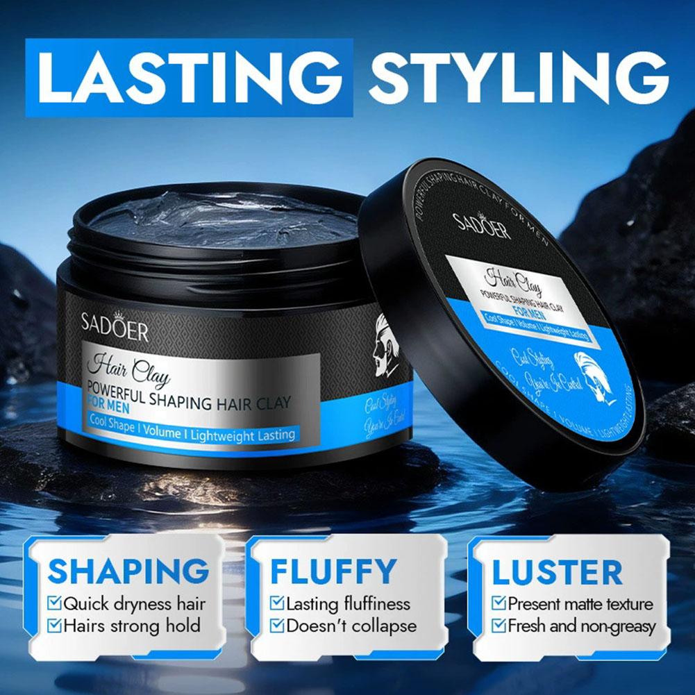 Men Strong Styling Hair Wax Lo - Pomade Hair Clay recension och pris